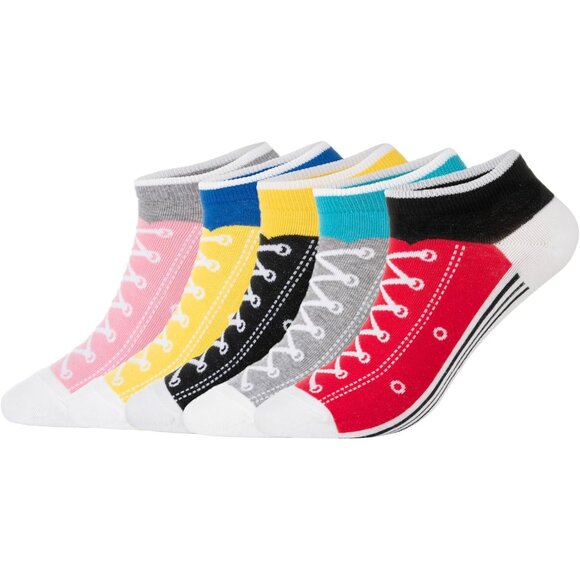 Jewelry - Women’s 5 Pack Lightweight Cotton 86% Novelty Low Cut Socks Cool Sneakers Ankle